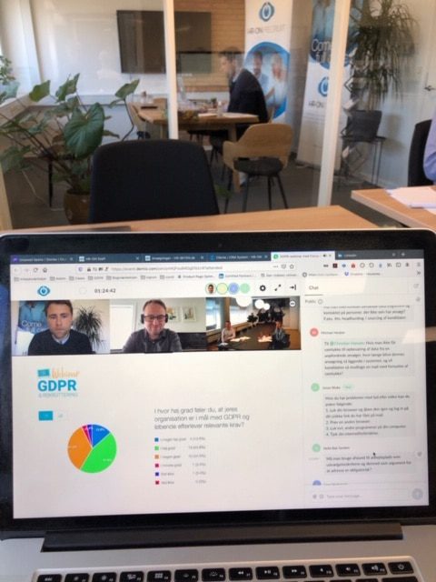 GDPR-webinar set fra en computer