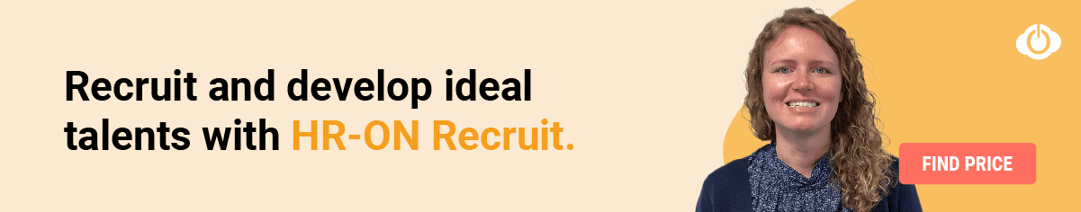 recruit and develop talents with HR-ON Recruit