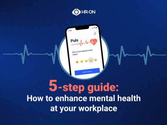a guide with 5 steps on how to enhance mental health at your workplace