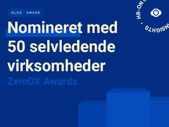 HR-ON er nomineret til prisen ZeroDX award for virksomhedens måde at arbejde med selvledelse på.