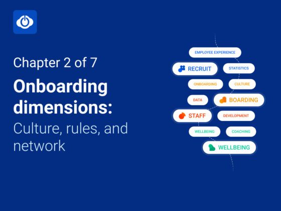 Learn about the onboarding dimensions culture, rules, and netwok