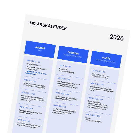 HR-årskalender 2026