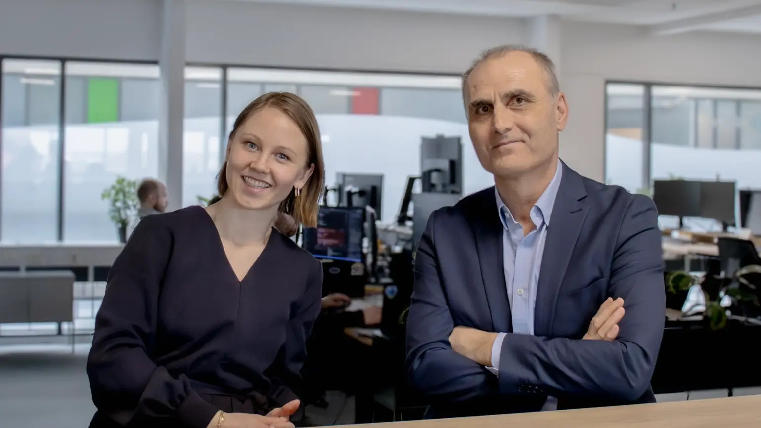 Pil Byriel, CEO i Lyser, og Ali E. Cevik, CEO i HR-ON